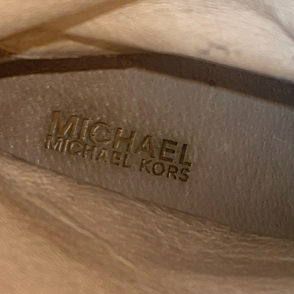 Preloved MICHAEL Michael Kors y2k leather sherpa trim wedge boots size 7.5 - Picture 15 of 17